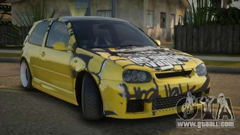 Volkswagen Golf R32 Yellow for GTA San Andreas