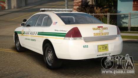 Chevrolet Impala OCSO Modified for GTA San Andreas