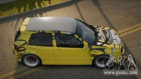 Volkswagen Golf R32 Yellow for GTA San Andreas