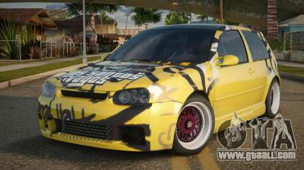 Volkswagen Golf R32 Yellow for GTA San Andreas