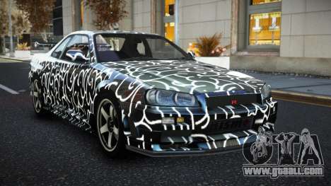 Nissan Skyline R34 JML S6 for GTA 4