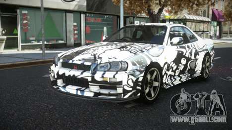 Nissan Skyline R34 JML S4 for GTA 4