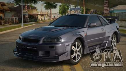 Nissan Skyline GT R34 Tunable for GTA San Andreas