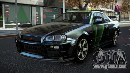 Nissan Skyline R34 JML S11 for GTA 4