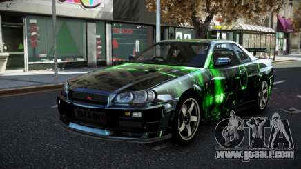 Nissan Skyline R34 JML S10 for GTA 4