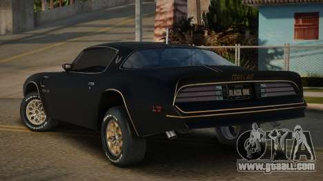 Pontiac Firebird Gortton for GTA San Andreas