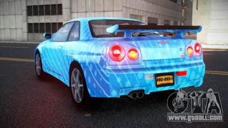 Nissan Skyline R34 Richtiny S7 for GTA 4
