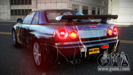 Nissan Skyline R34 Richtiny S8 for GTA 4
