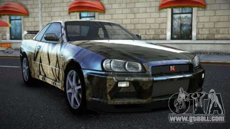 Nissan Skyline R34 Richtiny S2 for GTA 4