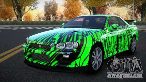 Nissan Skyline R34 Richtiny S4 for GTA 4