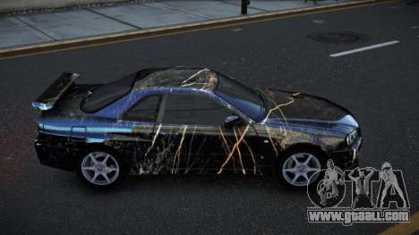 Nissan Skyline R34 Richtiny S8 for GTA 4