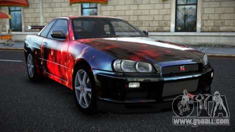 Nissan Skyline R34 Richtiny S10 for GTA 4