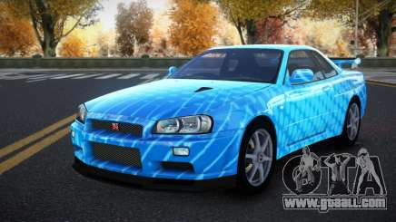 Nissan Skyline R34 Richtiny S7 for GTA 4