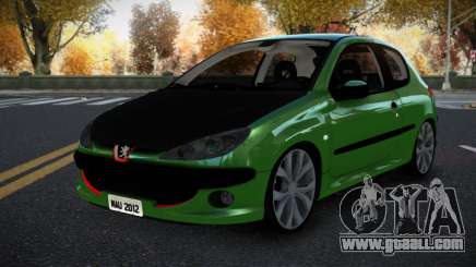 Peugeot 206 Puckuv for GTA 4