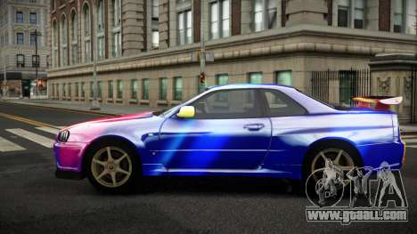 Nissan Skyline R34 Zoelly S4 for GTA 4