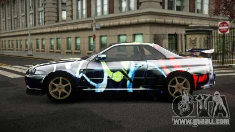 Nissan Skyline R34 Zoelly S9 for GTA 4