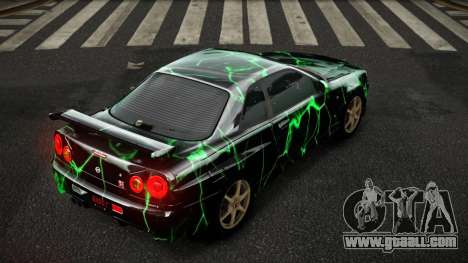 Nissan Skyline R34 Zoelly S8 for GTA 4