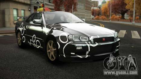 Nissan Skyline R34 Zoelly S5 for GTA 4