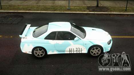 Nissan Skyline R34 Sahunlia S8 for GTA 4