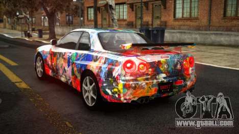 Nissan Skyline R34 Sahunlia S7 for GTA 4