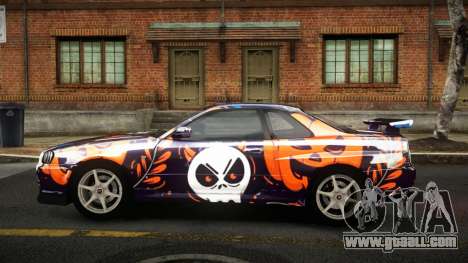 Nissan Skyline R34 Sahunlia S6 for GTA 4