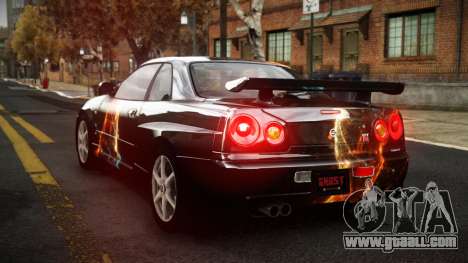 Nissan Skyline R34 Sahunlia S9 for GTA 4