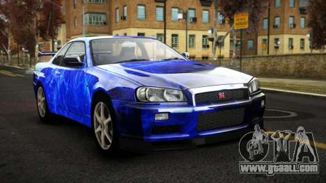 Nissan Skyline R34 Sahunlia S3 for GTA 4