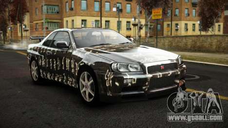 Nissan Skyline R34 Sahunlia S5 for GTA 4