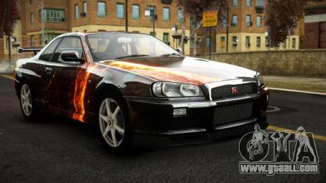 Nissan Skyline R34 Sahunlia S9 for GTA 4