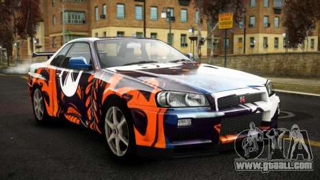 Nissan Skyline R34 Sahunlia S6 for GTA 4
