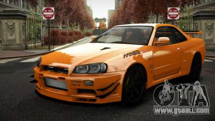 Nissan Skyline R34 Naluxoqof for GTA 4