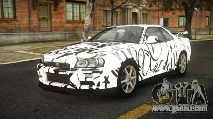 Nissan Skyline R34 Sahunlia S1 for GTA 4