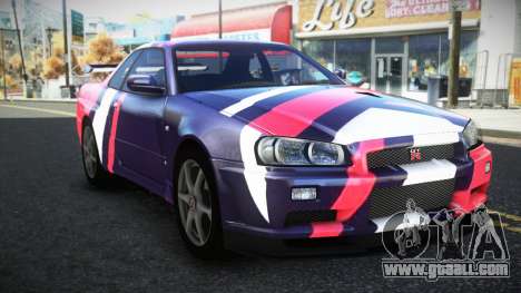 Nissan Skyline R34 Bridy S9 for GTA 4