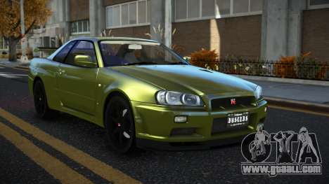Nissan Skyline R34 Vijugade for GTA 4