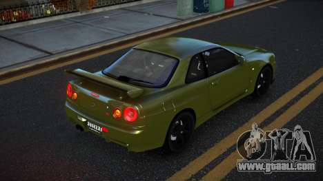 Nissan Skyline R34 Vijugade for GTA 4