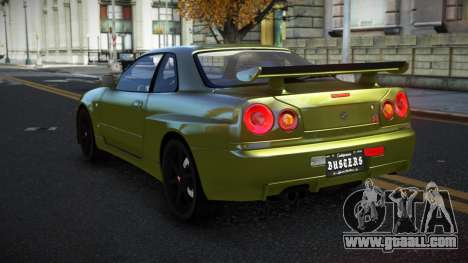 Nissan Skyline R34 Vijugade for GTA 4