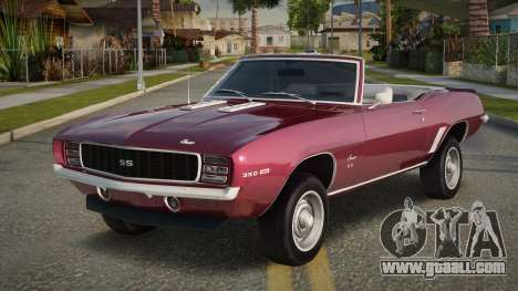 1969 Chevrolet Camaro SS 350 Convertible for GTA San Andreas