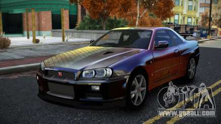 Nissan Skyline R34 Bridy S1 for GTA 4
