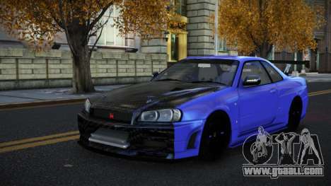 Nissan Skyline R34 Aniz for GTA 4