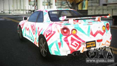 Nissan Skyline R34 Terjam S8 for GTA 4