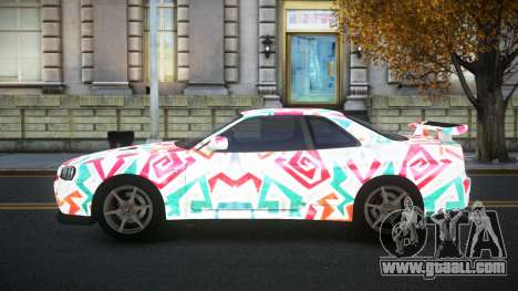 Nissan Skyline R34 Terjam S8 for GTA 4