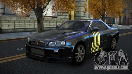 Nissan Skyline R34 Terjam S2 for GTA 4