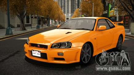 Nissan Skyline R34 Wovjo for GTA 4