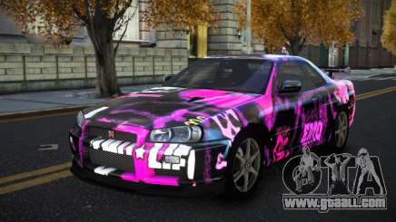 Nissan Skyline R34 Terjam S13 for GTA 4