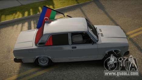VAZ 2107 Avtosh Azerbaijan Flag for GTA San Andreas