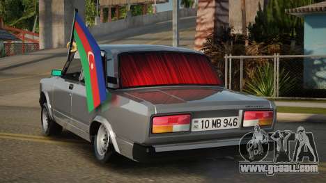 VAZ 2107 Avtosh Azerbaijan Flag for GTA San Andreas
