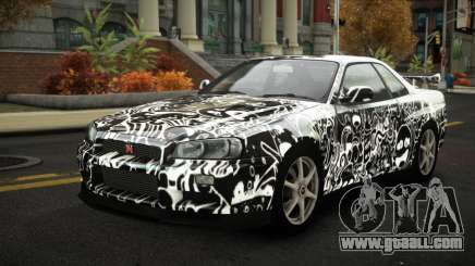 Nissan Skyline R34 Nalyntiny S13 for GTA 4