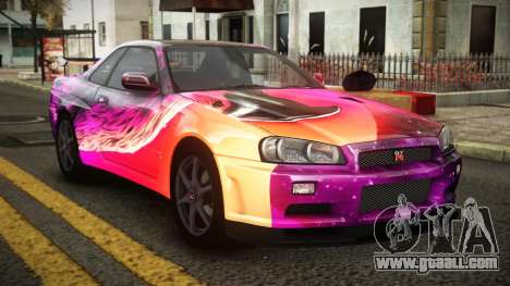 Nissan Skyline R34 Erxah S9 for GTA 4
