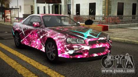 Nissan Skyline R34 Erxah S6 for GTA 4