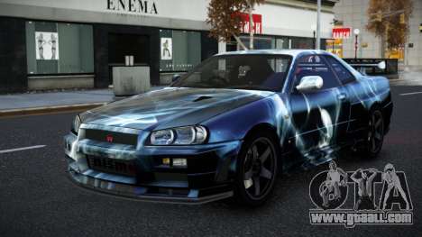 Nissan Skyline R34 Selyn S7 for GTA 4